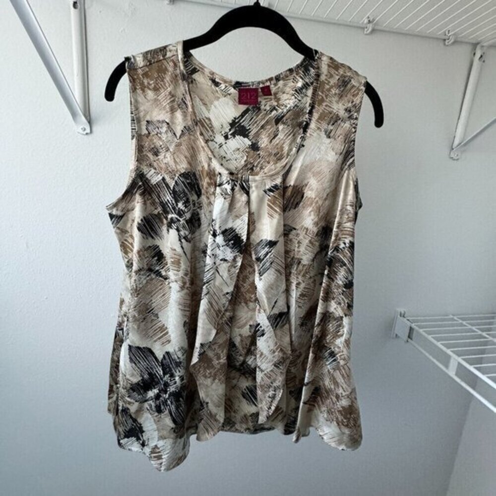 212 Collection Abstract Design Blouse Tank